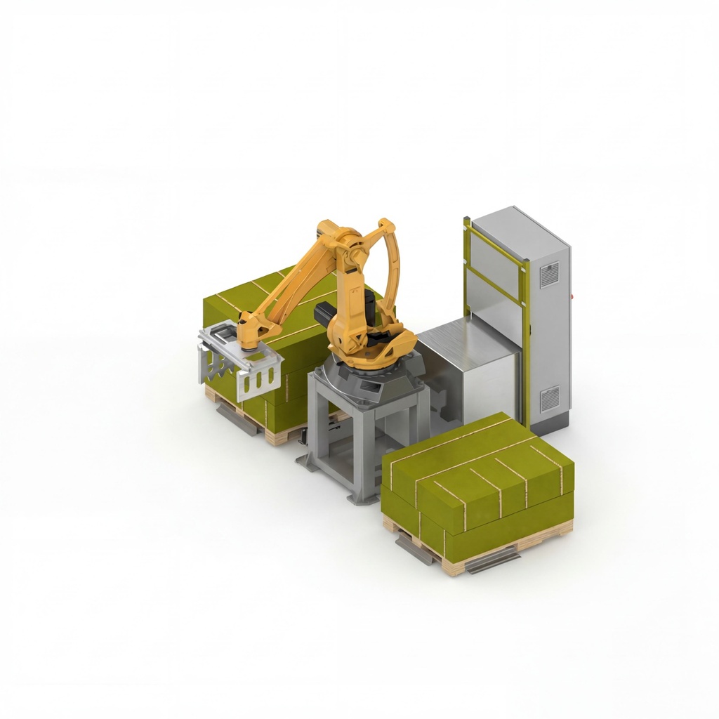 RI Industrial Palletizing cell | robotindustries.com